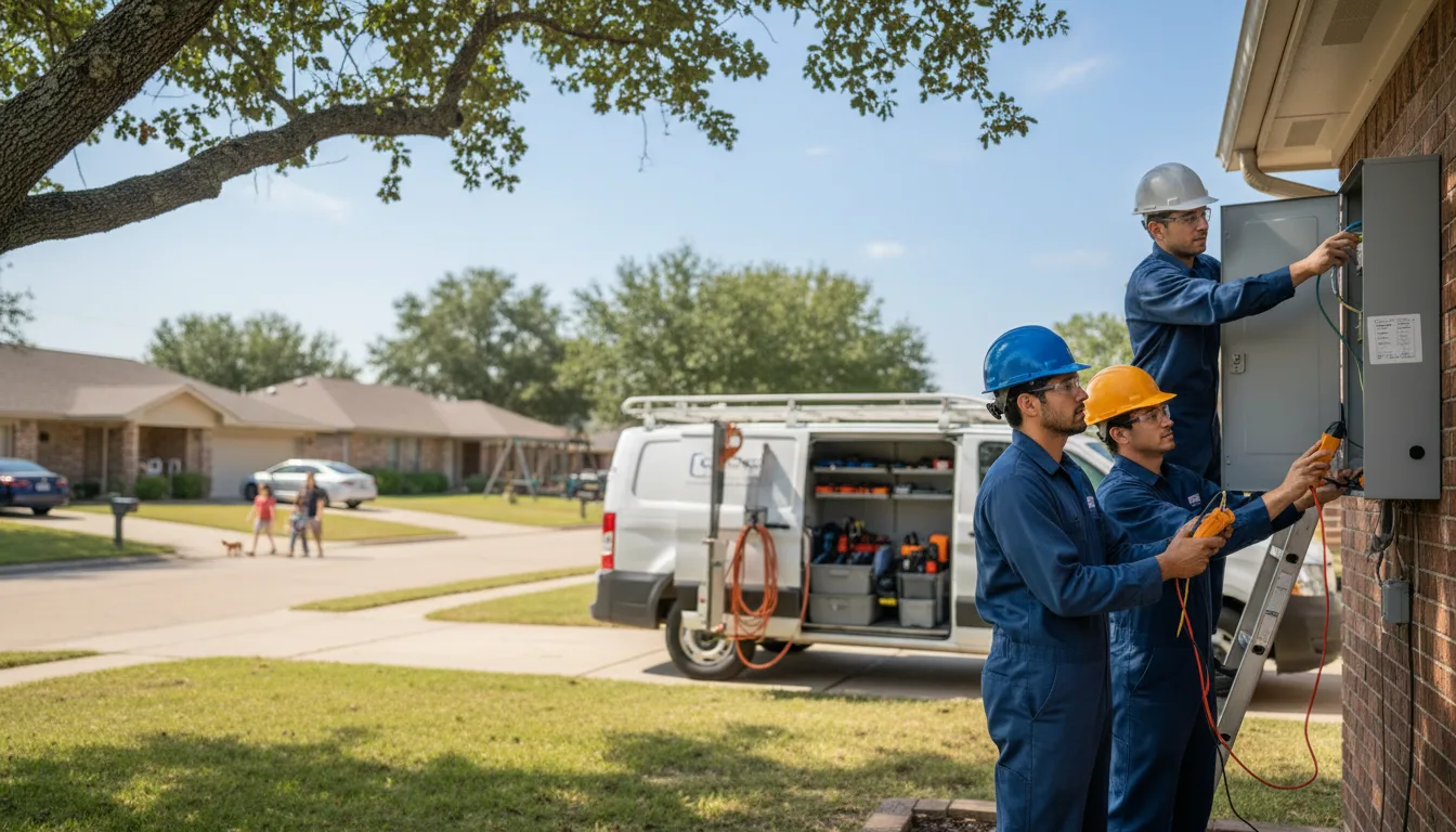 Certified electrician providing emergency electrical services in Odell, TX